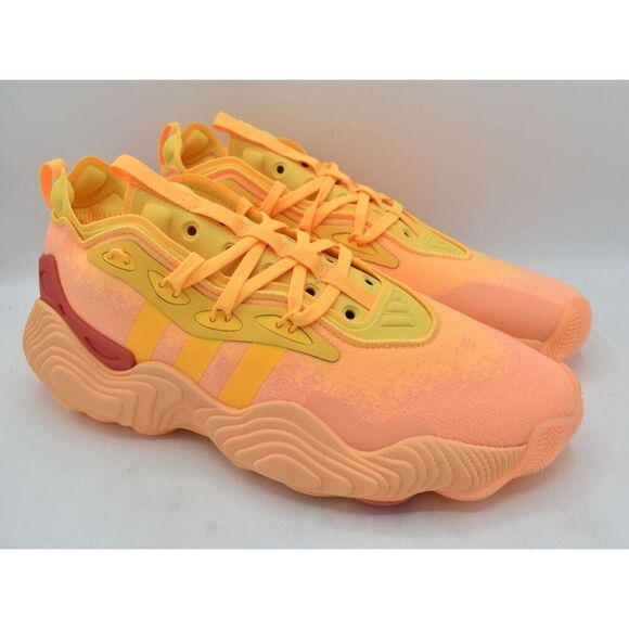 Adidas Mens Size 11 Trae Young 3 Acid Orange Spark Basketball Shoes Sneakers - Picture 2 of 10